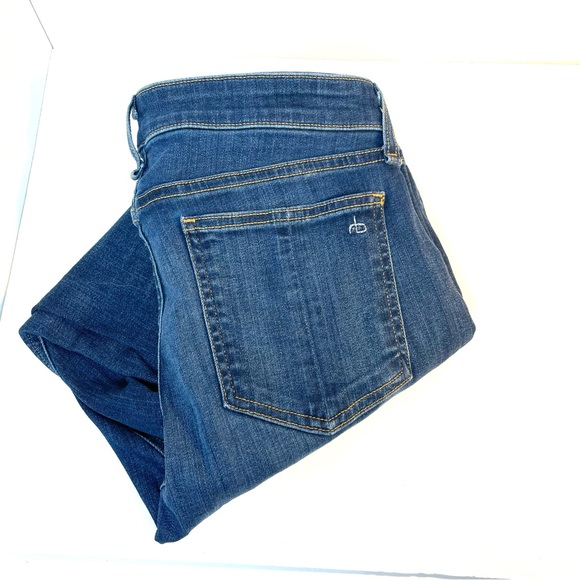 Rag & Bone Cate Mid-Rise Stretch Ankle Jean in Cuff 28 - Picture 5 of 6